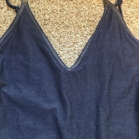 American Eagle Aerie Real Me Match made in Denim cheekiest one piece M - Picture 4 of 9